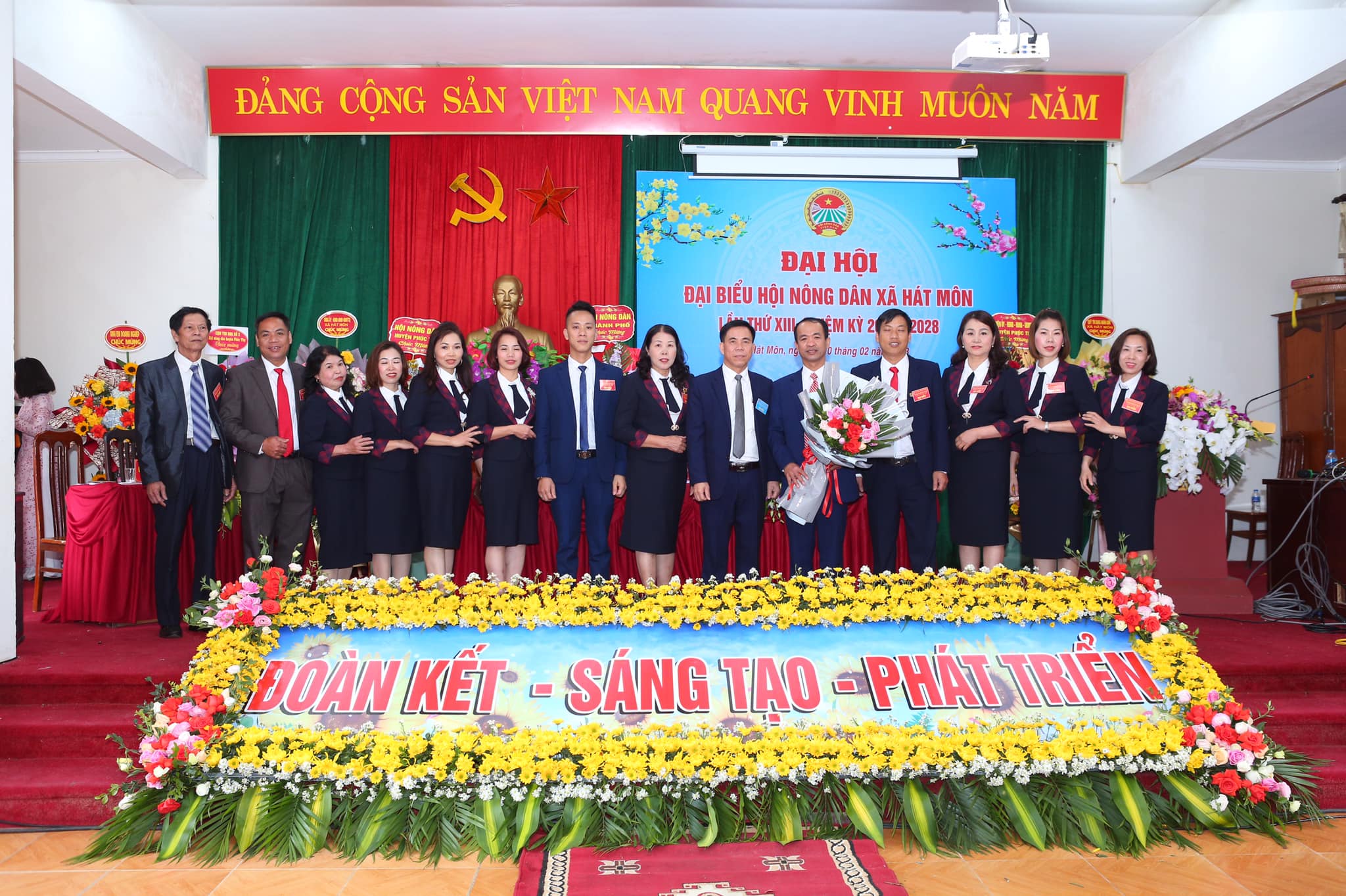 HỘI NÔNG DÂN XÃ HÁT MÔN TỔ CHỨC THÀNH CÔNG ĐẠI HỘI ĐẠI BIỂU LẦN THỨ XIII, NHIỆM KỲ 2023 - 2028